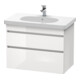 Duravit Meuble sous-lavabo DuraStyle 80x45,3 cm, blanc mat, 2 tiroirs, suspendu