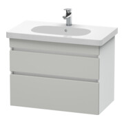 Duravit Meuble sous-lavabo DuraStyle 80x45,3 cm, blanc mat, 2 tiroirs, suspendu