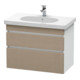 Duravit Meuble sous lavabo DuraStyle 80x45,3 cm, blanc mat, 2 tiroirs, suspendu-1