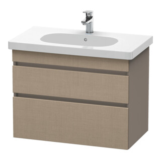 Duravit Meuble sous-lavabo DuraStyle 80x45,3 cm, blanc mat, 2 tiroirs, suspendu