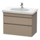 Duravit Meuble sous-lavabo DuraStyle 80x45,3 cm, blanc mat, 2 tiroirs, suspendu-1