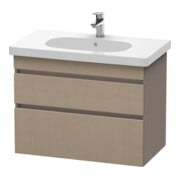 Duravit Meuble sous-lavabo DuraStyle 80x45,3 cm, blanc mat, 2 tiroirs, suspendu
