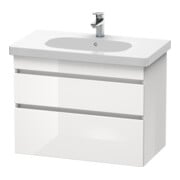 Duravit Meuble sous-lavabo DuraStyle 80x45,3 cm, blanc mat, 2 tiroirs, suspendu-4