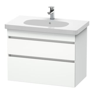 Duravit Meuble sous-lavabo DuraStyle 80x45,3 cm, blanc mat, 2 tiroirs, suspendu