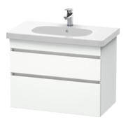 Duravit Meuble sous-lavabo DuraStyle 80x45,3 cm, blanc mat, 2 tiroirs, suspendu-1