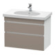 Duravit Meuble sous-lavabo DuraStyle 80x45,3 cm, blanc mat, 2 tiroirs, suspendu-1