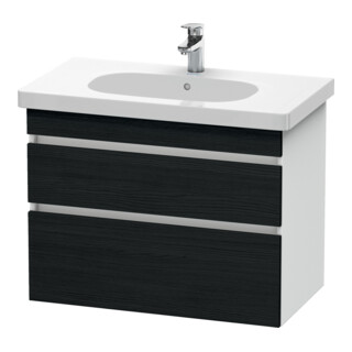Duravit Meuble sous lavabo DuraStyle 80x45,3 cm, blanc œuf, 2 tiroirs, suspendu
