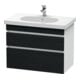 Duravit Meuble sous lavabo DuraStyle 80x45,3 cm, blanc œuf, 2 tiroirs, suspendu-1