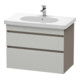 Duravit Meuble sous lavabo DuraStyle 80x45,3 cm, bois blanc, 2 tiroirs, suspendu-1