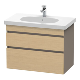 Duravit Meuble sous-lavabo DuraStyle 80x45,3 cm, chêne naturel, 2 tiroirs, suspendu