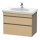 Duravit Meuble sous-lavabo DuraStyle 80x45,3 cm, chêne naturel, 2 tiroirs, suspendu-1