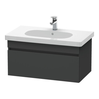 Duravit Meuble sous lavabo DuraStyle 80x45,3 cm, graph ma, 1 tiroir, suspendu