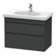 Duravit Meuble sous-lavabo DuraStyle 80x45,3 cm, graphite mat, 2 tiroirs, suspendu-1