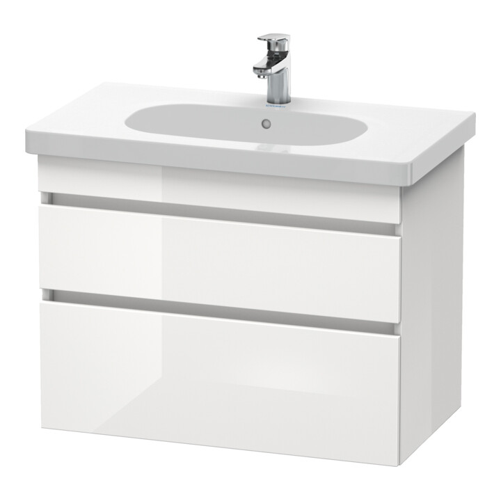 Duravit Meuble sous-lavabo DuraStyle 80x45,3 cm, graphite mat, 2 tiroirs, suspendu