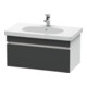 Duravit Meuble sous-lavabo DuraStyle 80x45,3 cm, gris mat/blanc mat, 1 tiroir, suspendu-1