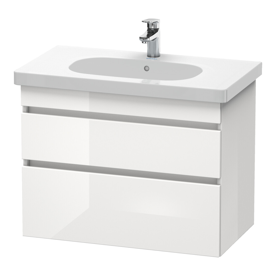 Duravit Meuble sous-lavabo DuraStyle 80x45,3 cm, N na/we ma, 2 tiroirs, suspendu