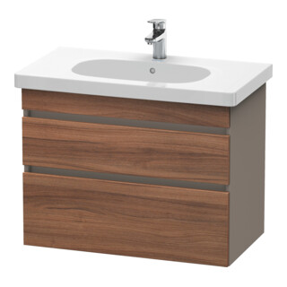 Duravit Meuble sous-lavabo DuraStyle 80x45,3 cm, N nat/b ma, 2 tiroirs, suspendu
