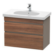 Duravit Meuble sous-lavabo DuraStyle 80x45,3 cm, N nat/b ma, 2 tiroirs, suspendu