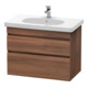Duravit Meuble sous lavabo DuraStyle 80x45,3 cm, noyer naturel, 2 tiroirs, suspendu-1