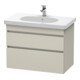 Duravit Meuble sous-lavabo DuraStyle 80x45,3 cm, taupe, 2 tiroirs, suspendu-1