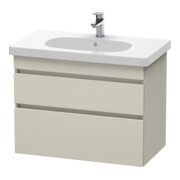 Duravit Meuble sous-lavabo DuraStyle 80x45,3 cm, taupe, 2 tiroirs, suspendu