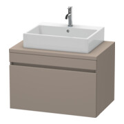 Duravit Meuble sous-lavabo DuraStyle 80x54,8 cm, bas. mat, avec console, 1 tiroir