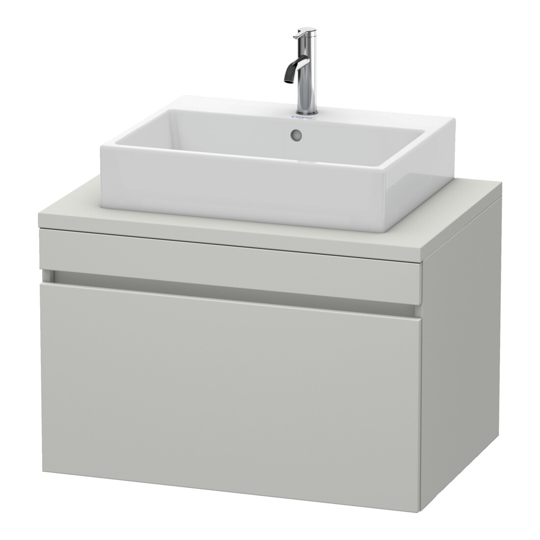 Duravit Meuble sous lavabo DuraStyle 80x54,8 cm, béton gris, 1 tiroir