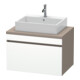Duravit Meuble sous-lavabo DuraStyle 80x54,8 cm, blanc, avec meuble bas, 1 tiroir-1