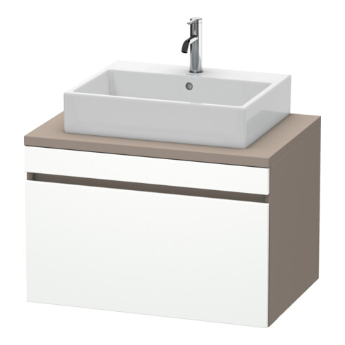 Duravit Meuble sous-lavabo DuraStyle 80x54,8 cm, blanc, avec meuble bas, 1 tiroir