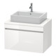 Duravit Meuble sous-lavabo DuraStyle 80x54,8 cm, blanc brillant, avec console, 1 tiroir