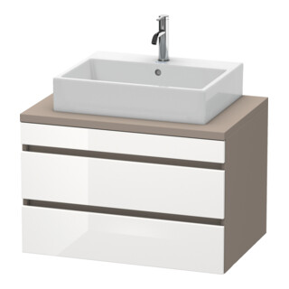 Duravit Meuble sous lavabo DuraStyle 80x54,8 cm, blanc hg/b ma, avec 2 tiroirs