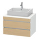 Duravit Meuble sous-lavabo DuraStyle 80x54,8 cm, blanc mat, 2 tiroirs-1