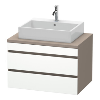 Duravit Meuble sous lavabo DuraStyle 80x54,8 cm, blanc mat, 2 tiroirs