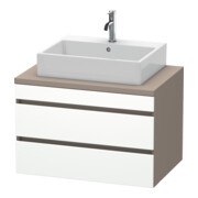 Duravit Meuble sous lavabo DuraStyle 80x54,8 cm, blanc mat, 2 tiroirs