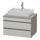 Duravit Meuble sous-lavabo DuraStyle 80x54,8 cm, blanc mat, 2 tiroirs-1