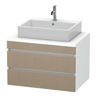 Duravit Meuble sous-lavabo DuraStyle 80x54,8 cm, blanc mat, 2 tiroirs