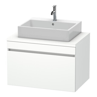 Duravit Meuble sous lavabo DuraStyle 80x54,8 cm, blanc mat, pour console, 1 tiroir