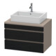 Duravit Meuble sous-lavabo DuraStyle 80x54,8 cm, blanc mat, pour console, 2 tiroirs-1