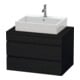 Duravit Meuble sous lavabo DuraStyle 80x54,8 cm, blanc œuf, avec 2 tiroirs-1