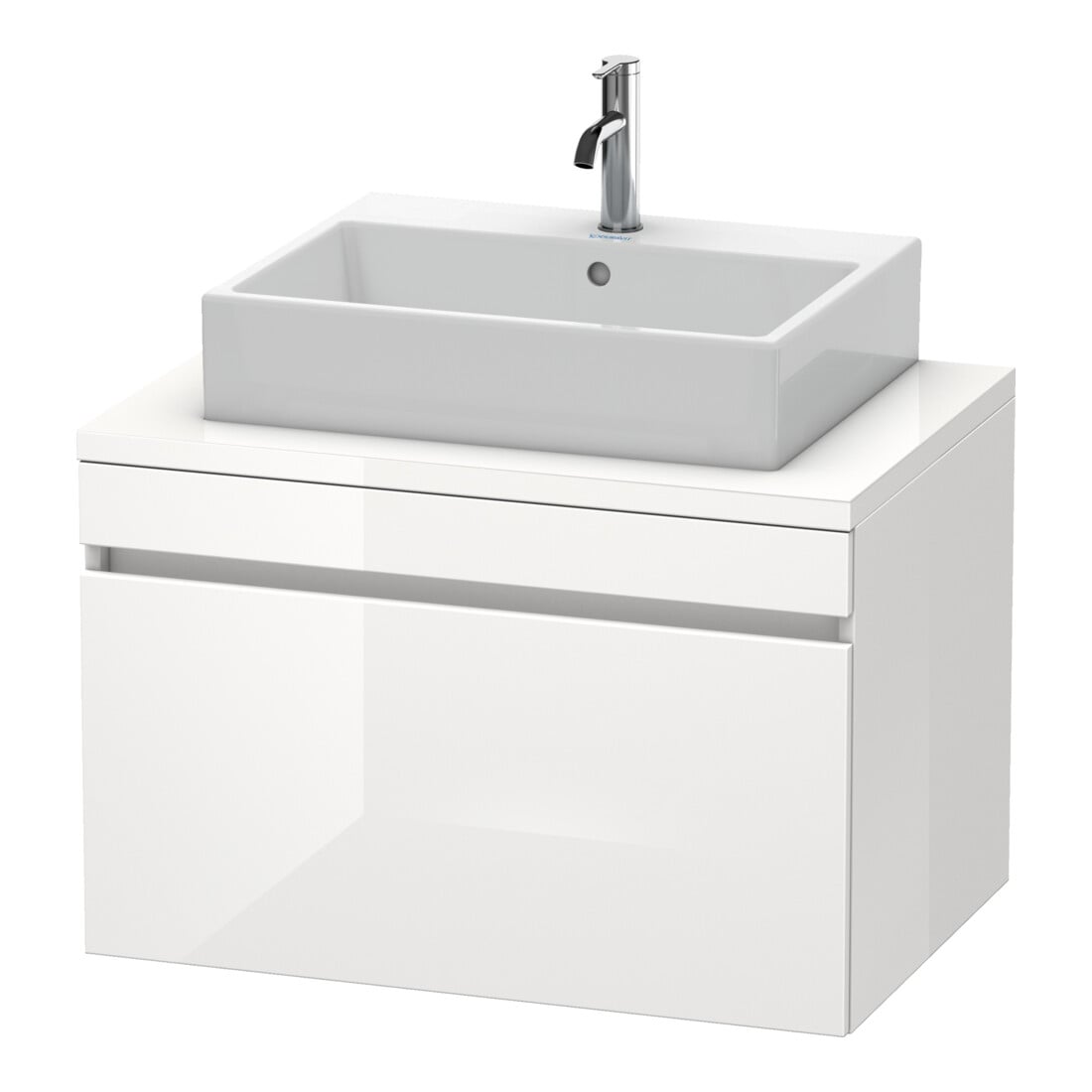 Duravit Meuble sous-lavabo DuraStyle 80x54,8 cm, blanc œuf, pour console, 1 tiroir