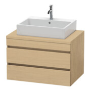 Duravit Meuble sous lavabo DuraStyle 80x54,8 cm, chêne naturel, 2 tiroirs-1