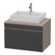 Duravit Meuble sous lavabo DuraStyle 80x54,8 cm, gris m/bas ma, f Kons, 1 tiroir-1