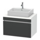 Duravit Meuble sous lavabo DuraStyle 80x54,8 cm, gris m/we ma, f Kons, 1 tiroir-1