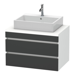 Duravit Meuble sous lavabo DuraStyle 80x54,8 cm, gris m/we ma, f Kons, 2 tiroirs