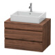 Duravit Meuble sous-lavabo DuraStyle 80x54,8 cm, noyer foncé, pour console, 2 tiroirs-1