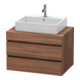 Duravit Meuble sous-lavabo DuraStyle 80x54,8 cm, noyer naturel, 2 tiroirs-1
