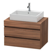 Duravit Meuble sous-lavabo DuraStyle 80x54,8 cm, noyer naturel, 2 tiroirs