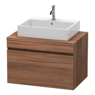 Duravit Meuble sous lavabo DuraStyle 80x54,8 cm, noyer naturel, pour console, 1 tiroir