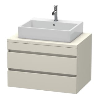 Duravit Meuble sous-lavabo DuraStyle 80x54,8 cm, Taupe, avec console, 2 tiroirs