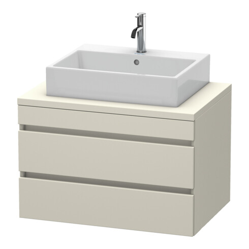 Duravit Meuble sous-lavabo DuraStyle 80x54,8 cm, Taupe, avec console, 2 tiroirs